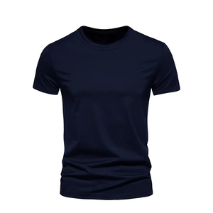 Vêtements en vrac coton t-shirts hommes cinq demi-manches femmes été T-shirt ample à manches courtes décontracté basique chemise O cou - Product Image 1