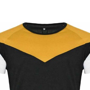 Ropa deportiva de verano de manga corta OEM, conjuntos de dos piezas con dos piezas, camiseta con pantalones cortos, ropa de hombre de color de bloque de algodón de estilo callejero - Product Image 3