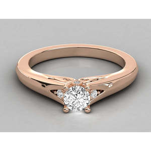Anillo de Diamante Cultivado en Laboratorio con Oro de 14K para Mujer - Product Image 2