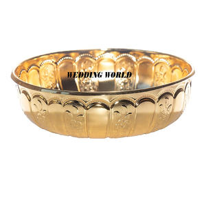 Bol à chocolat plaqué or de haute qualité, forme ronde, bol décoratif pour bonbons, best-seller, nouveau bol à chocolat design - Product Image 1