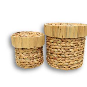 Juego de 2 Cestas de Jacinto de Agua Ecológicas Más Vendidas de Fábrica en Vietnam, Tejidas a Mano, Color Personalizado, Modernas, Plegables, Magnéticas - Product Image 2