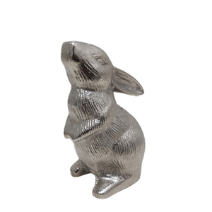 Adorable Escultura Decorativa de Conejo de Aluminio, Color Dorado Latón Rústico, Decoración de Mesa para Pascua y Hoteles - Product Image 2