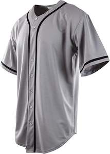 Quick Dry Breathable Baseball Jersey Comfortable <b>Mens</b> Plain Solid Color Baseball Jersey Made in Pakistan - Product Image 2