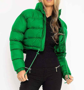 Veste matelassée pour femme sur mesure, toile imprimée brute, respirante, séchage rapide, légère, polyester, coque en cuir véritable, OEM - Product Image 2