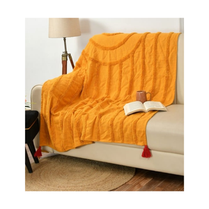 Plaid léger en mélange de bambou 50x60 pouces, certifié Inde, idéal pour les détaillants recherchant une douceur respirante pour une utilisation quotidienne et une décoration intérieure. - Product Image 2