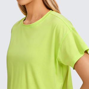 Top corto de algodón de alta calidad para mujer, trajes de verano sexis lisos personalizados para la moda de verano de mujer - Product Image 2