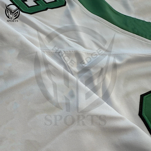 Camiseta de Fútbol Americano Personalizada con Logotipo, Transpirable, de Manga Corta, de Malla, para Adultos, Ropa Deportiva, Ropa Urbana - Product Image 5