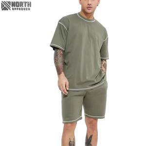 24004wts-Conjunto de Ropa Informal con Gráfico Personalizado para Mujer, Camiseta de Gran Tamaño, Conjunto de Pantalones Cortos para Correr, para Verano - Product Image 1