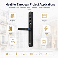 Serrure de porte coulissante en aluminium pour extérieur, étanche IP65, avec mot de passe numérique, TTlock, Tuya Wifi, serrure intelligente pour porte en aluminium