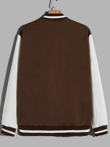 แจ็คเก็ตวาร์ซิตี้ผู้ชายแบบสบาย ปรับแต่งได้ พร้อมปกตั้งและโลโก้ด้านหน้า แจ็คเก็ตฤดูหนาวแบบมีฮู้ดคุณภาพสูง สามารถกลับด้านได้ - Product Image 2