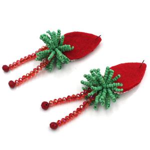 ต่างหูลูกปัดแบบห้อยสำหรับงานแต่งงานงานแฮนด์เมดเมล็ดพันธุ์ทนทานลูกปัดปักลายวงกลมเครื่องประดับแฟชั่นสำหรับเด็กผู้หญิง - Product Image 5