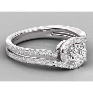 Bague pour femme en or 9 carats avec diamant solitaire cultivé en laboratoire, élégante et luxueuse - Product Image 5