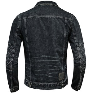 Chaqueta de bombardero acolchada desgastada Vintage personalizada para hombres invierno al aire libre cremallera bordado decoración carta patrón estilo Formal - Product Image 3