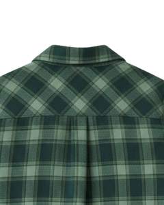 Camisa de Franela a Cuadros Verde para Mujer, Manga Larga, con Botones, Informal, de Algodón Suave, para Otoño e Invierno, Estilo Diario, ¡Compra Ahora! - Product Image 6