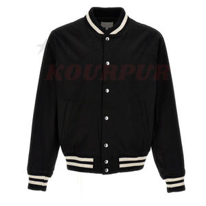 Nouvelle arrivée de veste de baseball Letterman pour hommes veste à col montant avec design de poche à un prix raisonnable - Product Image 1