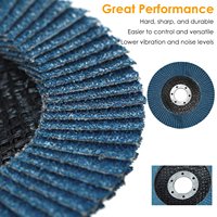 Disque abrasif en zircone de haute qualité OEM 5 4 7 pouces 125 mm 115 mm, grain 40-400, disque à lamelles flexible, Jaze Hardware ZF