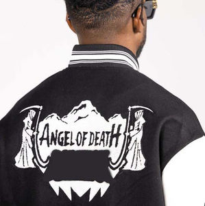 Blouson aviateur universitaire exclusif Letterman pour hommes, manteau streetwear en laine avec logo personnalisé, patchwork léger et respirant en chenille - Product Image 5