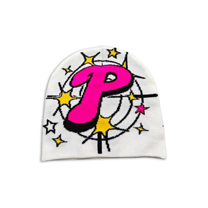 หมวกบีนนี่แบบไล่ระดับสีสำหรับผู้ชายหมวกบีนนี่แนวสตรีทเบนนี่แบบถักสำหรับฤดูหนาว - Product Image 3