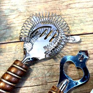 Home <b>Bar</b> Wooden Handle Cocktail Tools Set For Clubs Parties Kitchen Table Display And Special Events Handcrafted From India - Product Image 2