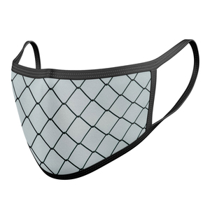 Vente en gros de masques de fête en coton à motif géométrique pour Halloween, lavables et respirants pour adultes, bicolores, livraison rapide, quantité minimale de commande bas - Product Image 2