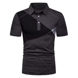 Camiseta Polo transpirable de manga corta para gimnasio de secado rápido de talla estadounidense para hombre, ropa deportiva de punto, estampado personalizado liso con sólido - Product Image 6