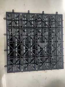 Promotion Moderne 300*300*20 Emboîtement WPC Terrasse Tuile Or Fournisseur Bois Plastique Composite Jardin Plancher Accessoires Pas Cher - Product Image 4