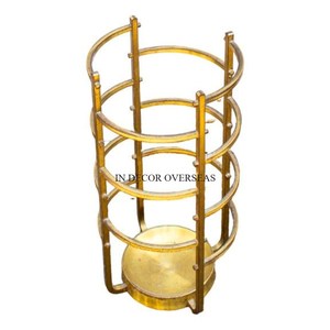 แก้วใสและกรอบโลหะชุบทองที่วางเทียนไว้ตรงกลางโต๊ะดูน่าสนใจเชิงเทียนชาจากอินเดีย - Product Image 2