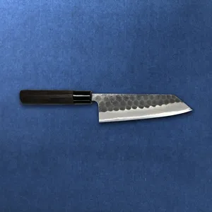 Нож пятнистый Kurouchi Tsuchime Santoku Shirogami No.2 каштановый
