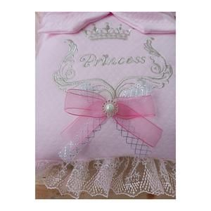 Confezione da 3 da bambina cuscino di chiusura per neonati, ORGANIZER e lettino per bambini con pizzo, imbottitura, cuscini