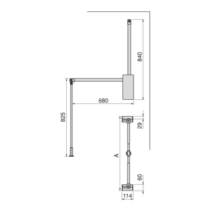 Appendino per armadio pieghevole in acciaio 830-1150mm in alluminio e titanio verniciato in plastica appeso Organizer per armadio - Product Image 5