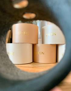 Rond de serviette personnalisable en cuir recyclé fabriqué à la main Rond de serviette de qualité supérieure avec rond de forme marron - Product Image 5