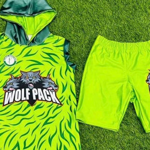 Tenues de football américain 7v7 personnalisées 100 % polyester imprimées par transfert thermique, respirantes, légères et anti-humidité - Product Image 6
