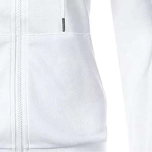 Cómoda ropa de moda en alta calidad Mujeres Cremallera Sudadera con capucha algodón mezclado básicos con su logotipo Venta caliente Cremallera Sudadera con capucha - Product Image 4