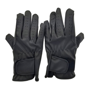 Derniers modèles de gants d'équitation avec logo personnalisé Gants d'équitation en cuir Cabretta pour femmes Gants de polo en cuir souple - Product Image 4