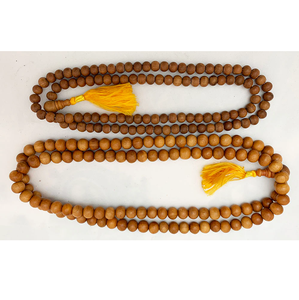 สร้อยข้อมือไม้ธรรมชาติมาลาไม้จันทน์ Mala ลูกปัดไม้ลูกปัดไม้สำหรับทำสมาธิ - Product Image 4