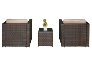 Ensembles de meubles d'extérieur en rotin lavable tout temps avec table basse Bon prix Sofa sectionnel en rotin pour le salon Hôtels - Product Image 3