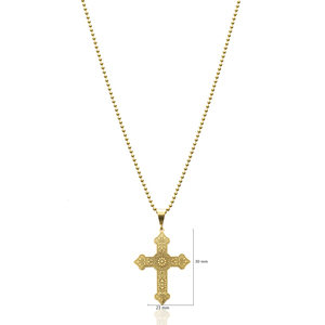 Collar con Colgante de Cruz para Mujer, Diseño Cristiano, Hecho a Mano en Turquía, Joyería de Plata de Ley 925 - Product Image 4
