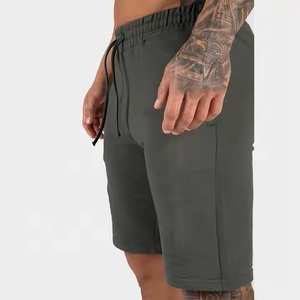 Custom Premium Quality Active Plain Blank <b>Zipper</b> <b>Pocket</b> Fitness Wear Knee Length <b>Short</b> Gym Slim Fit Cotton Polyester <b>Short</b> Men - Product Image 4