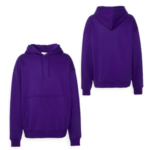 Personnalisé 500 gsm 100% coton tissu hommes sweats à capuche personnaliser blanc décontracté surdimensionné sweat à capuche impression broderie logo pour unisexe - Product Image 1