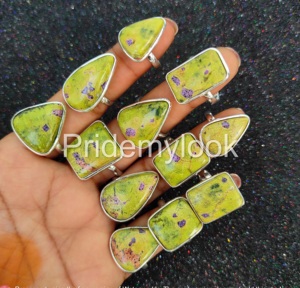 Atlantistie Gemstone Anneaux Lot En Gros Lunette À La Mode Anneaux De Mode En Gros Bijoux 925 Sterling Argent Plaqué En Vrac Anneaux - Product Image 2