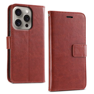 เคสฝาพับหนัง PU ป้องกันการกระแทกมีขาตั้งระบบแม่เหล็กสำหรับ iPhone และ Galaxy สำหรับ Pixel - Product Image 1