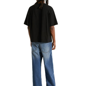 Camiseta de Punto Extra Grande de Lujo para Hombre, 100% Algodón de Alta Calidad, Diseño Cuadrado Personalizado, Grueso, Ecológico y Transpirable - Product Image 4