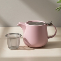Théière en céramique de haute qualité 3460202Matt-0.6, revêtement émaillé pratique résistant à la chaleur, 600 ml, pour un usage quotidien