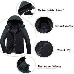 Venta caliente Último diseño Chaqueta de esquí Logotipo personalizado Diseño de impresión Chaqueta de invierno de esquí en diferentes colores - Product Image 3