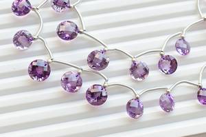 พลอยแอมะทิสต์สีม่วงทรงเหลี่ยมเจียระไน 12 เม็ด |   เกรด AA+ คุณภาพสูง ได้รับการรับรองจาก IGI |   อเมทิสต์สำหรับทำเครื่องประดับ - Product Image 5