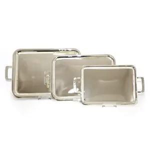 ถาดโลหะสีทองพร้อมดีไซน์แฮนด์เมดใหม่สำหรับตกแต่งสไตล์โมร็อกโก - Product Image 6