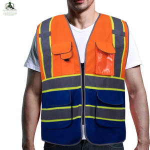 เสื้อกั๊กนิรภัยแบบกันน้ำ ANSI Class 1 ดีไซน์โดดเด่น ผลิตจากผ้าฝ้าย/โพลีเอสเตอร์ สวมใส่สบาย พร้อมโลโก้สั่งทำได้ คุณภาพสูง เหมาะสำหรับงานกลางแจ้ง - Product Image 1