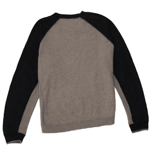 Sudadera con cuello redondo de bloque de color de doble tono para hombre, Top de lana básico de mezcla de algodón holgado para impresión Digital de invierno - Product Image 2