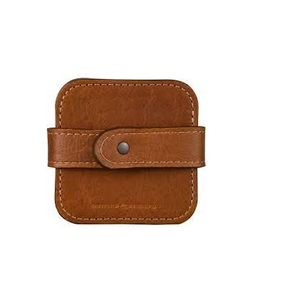 ที่รองแก้วทำจากหนังแก้วทรงกลมสุดหรู,ชุดที่รองแก้วหกชิ้นพร้อมที่วางหนังที่รองแก้วกาแฟและรูปทรงสี่เหลี่ยม - Product Image 1