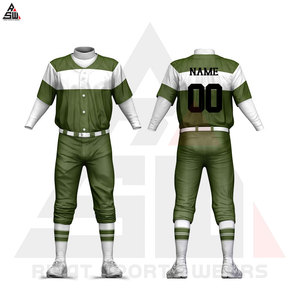 Nouveau design à la mode 100% polyester personnalisé unisexe Baseball Jersey ensembles d'uniformes respirant concevez votre propre uniforme de Baseball - Product Image 4